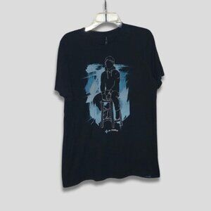 Ed Sheeran Tour Graphic Tee Black Blue Large